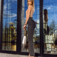 High Waist Straight Leg Jeans In Washed Black
