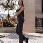 High Waist Straight Leg Jeans In Washed Black